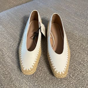 White Zara Flats